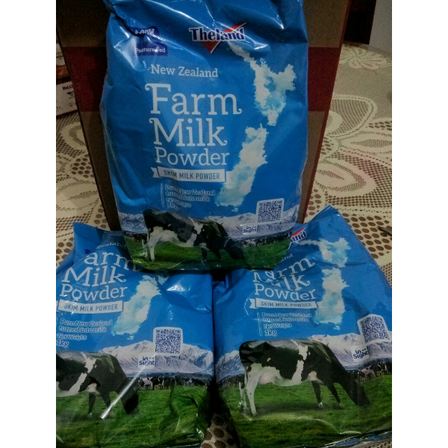 theland纽仕兰 牧场脱脂奶粉1kg(袋装) 新西兰进口成人