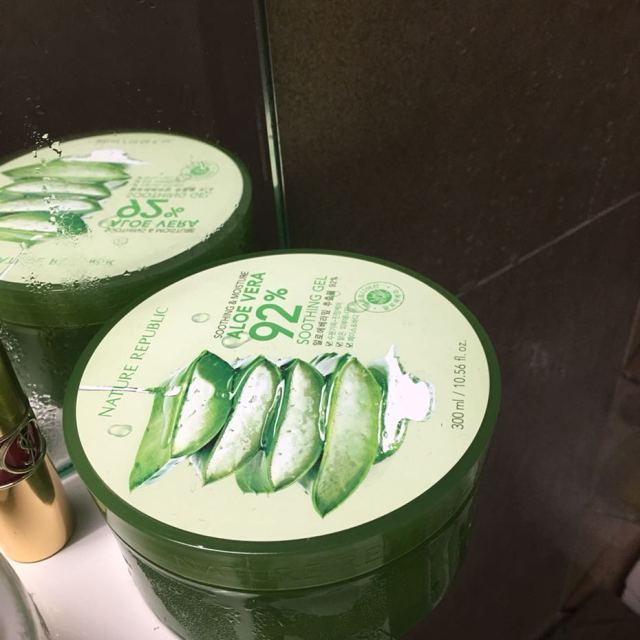 自然乐园naturerepublic纳益其尔芦荟舒缓保湿凝胶300ml2支