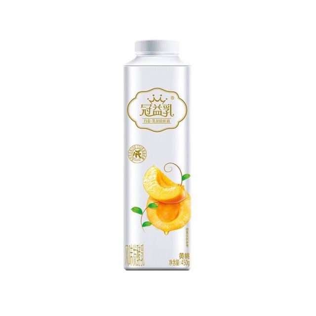 蒙牛冠益乳风味发酵乳黄桃果粒酸奶450g