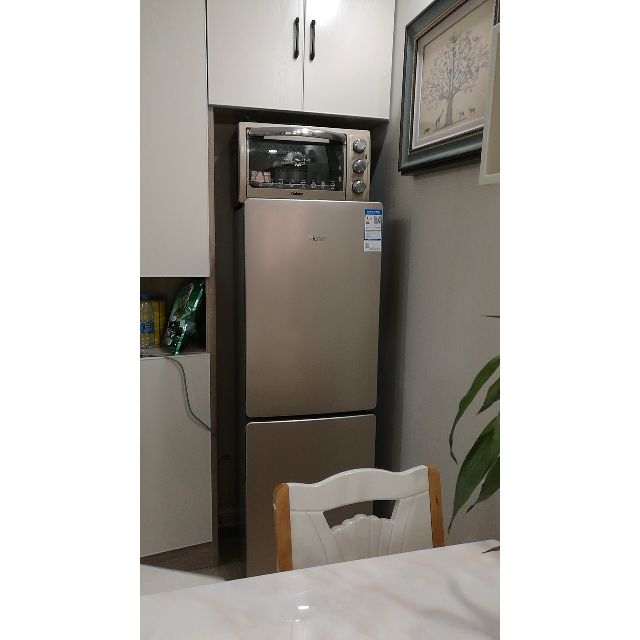海尔(haier)bcd-190wdpt 190升双门小冰箱 风冷无霜 炫彩金外观 节能