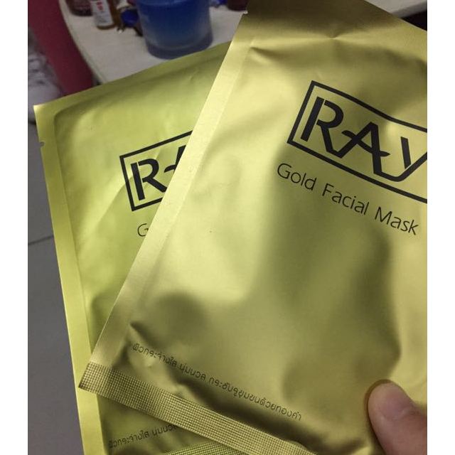 清仓ray妆蕾金色银色面膜20片面贴膜保湿补水香港直邮