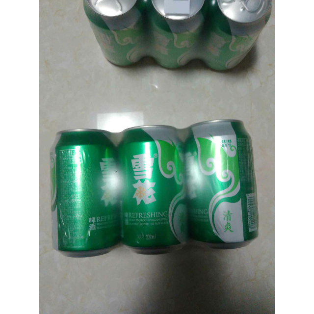 > 雪花啤酒(snowbeer)8度清爽6连包 330ml*6听/组商品评价 > 拼购的