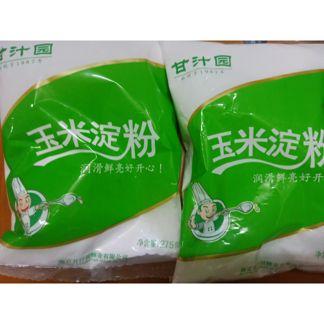 > 甘汁园 玉米淀粉275g食用生粉粟粉烹调勾芡烘焙原料家庭厨房用调味