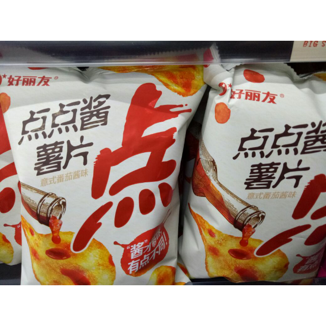 好丽友(orion) 薯片 点点酱薯片(意式番茄酱味)70g/袋 (新品尝鲜)休闲
