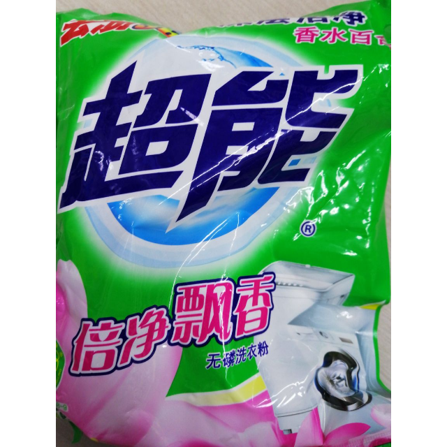 超能洗衣粉去渍365倍净飘香320g纳爱斯