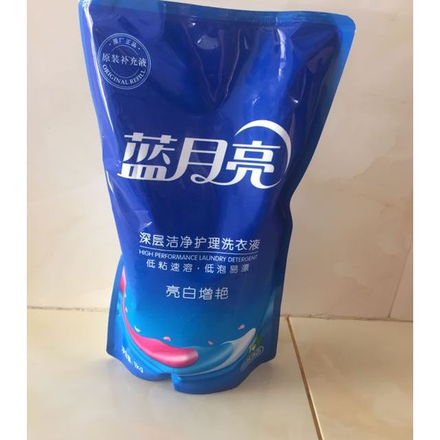 蓝月亮亮白增艳洗衣液1kg袋装自然清香