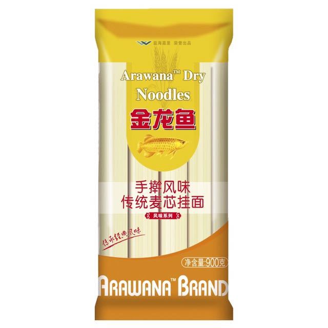 金龙鱼手擀风味鸡蛋麦芯挂面900g袋装挂面