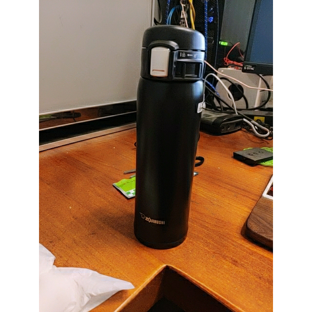 一键开启象印zojirushi保温杯保冷杯smsd48vbz304不锈钢480ml磨砂黑