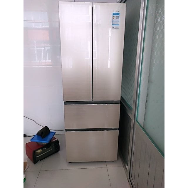 海尔(haier)bcd-331wdgq 331升法式多门冰箱 一级能效彩晶玻璃面板