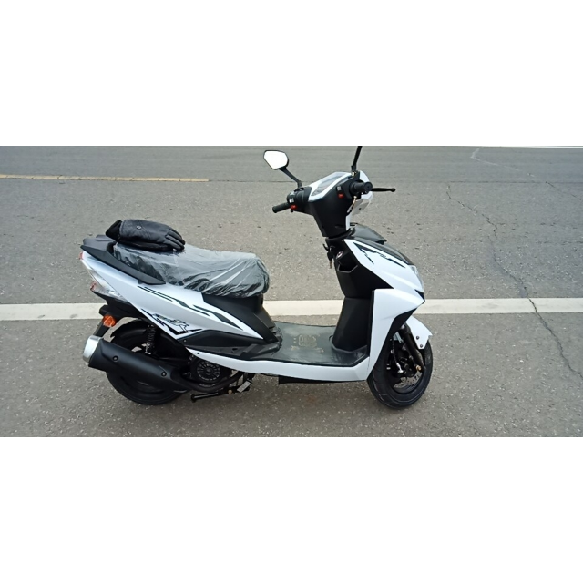 > 新款迅鹰尚领助力车摩托车125cc燃油鬼火战速踏板车 白色商品评价 >