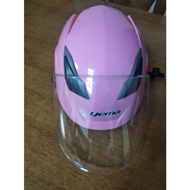 双镜片防晒防紫外线半覆式电动车安全帽女高清大图|实物图