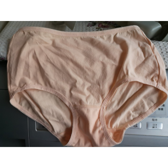 浪莎内裤女士纯棉中腰三角裤内裤女全棉短裤贴身舒适款l165肤色单条装