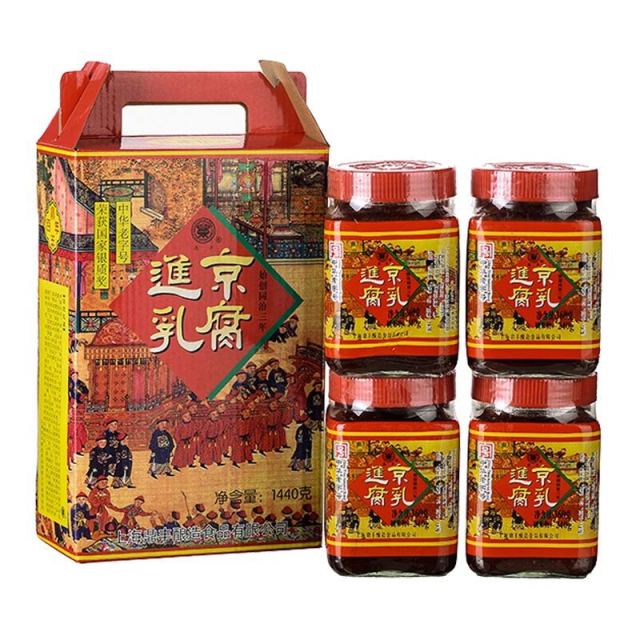 上海鼎丰 进京腐乳礼盒4瓶装360g *4 酥软糯滑 香气醉人 送礼佳品调味