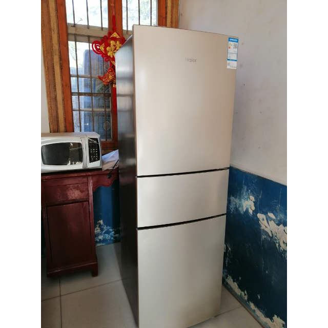 haier海尔bcd216wmpt216升海尔冰箱三门风冷无霜节能省电家用电冰箱