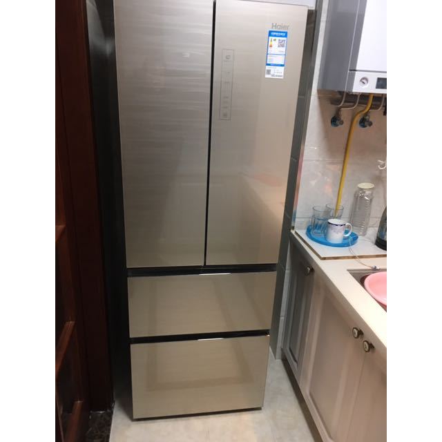 海尔(haier)bcd-331wdgq 331升法式多门冰箱 一级能效彩晶玻璃面板