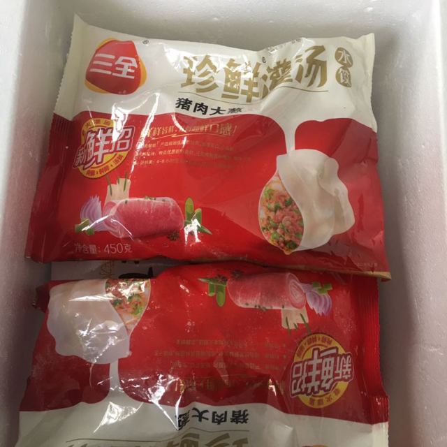 三全灌湯水餃豬肉大蔥450g