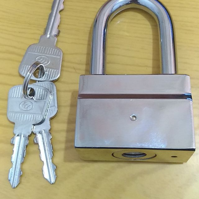 玥玛防盗挂锁抗剪锁头超b级叶片挂锁防水防锈直开钢挂锁大门仓库 均码