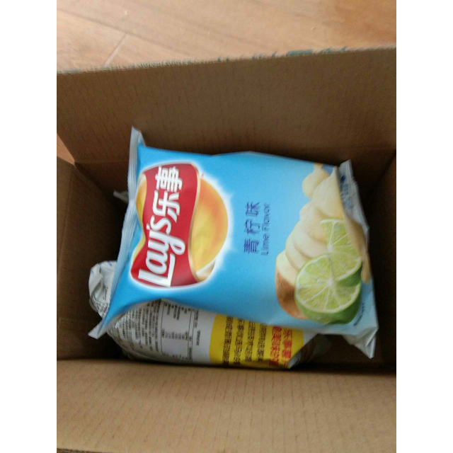 乐事青柠味75克袋装薯片