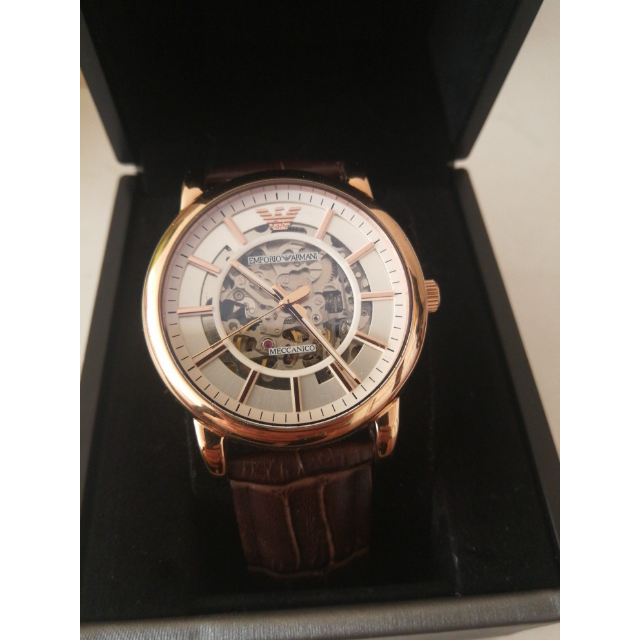 armani 男士手表全自动机械表镂空 新款男士机械表 ar1983 阿玛尼