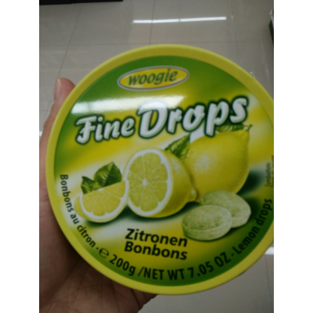 德国进口食品woogie铁盒水果糖果200g 柠檬味进口糖果 精美铁盒包装
