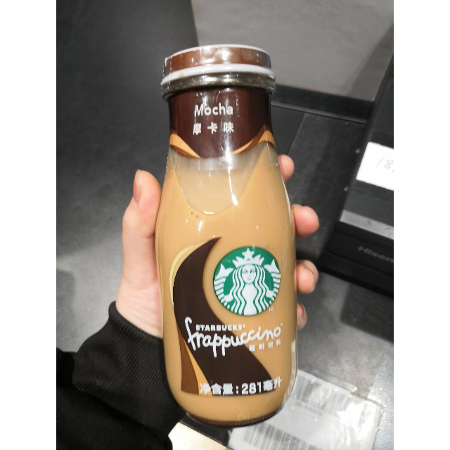 星巴克星冰乐摩卡味咖啡饮玻璃瓶装281ml13