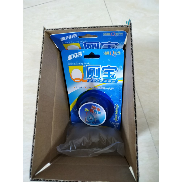 蓝月亮洁厕宝q厕宝50g松木清香自动洁厕除菌辟臭厕盆持久光亮适用于