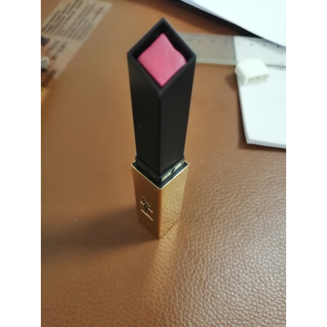 【18年新款】ysl 圣罗兰小金条雾面哑光金管唇膏口红#12干枯玫瑰色2.