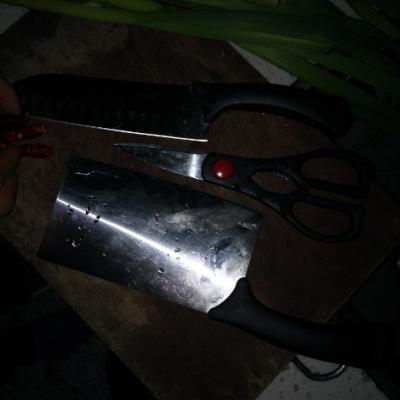 苏泊尔（SUPOR）国产优质不锈钢刀具三件套T1310E切片菜刀剪刀水果刀套装剥皮刀晒单图