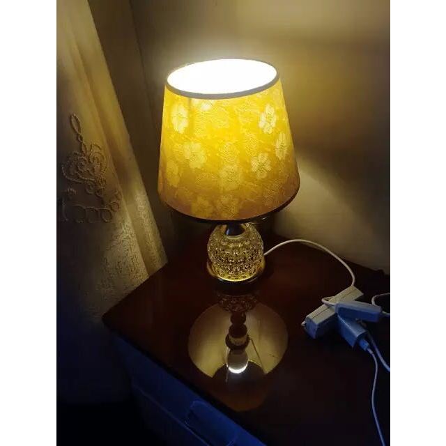 床头灯台灯调光遥控卧室床头玻璃卧室台灯创意现代简约时尚床头灯田园