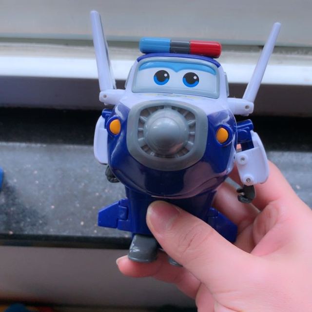 奥迪双钻auldey超级飞侠儿童玩具男孩益智变形机器人包警长710250