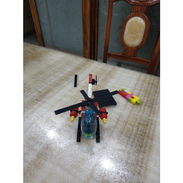 卓誉兼容乐高gudi古迪消防系列9206消防直升机儿童益智拼装拼插玩具