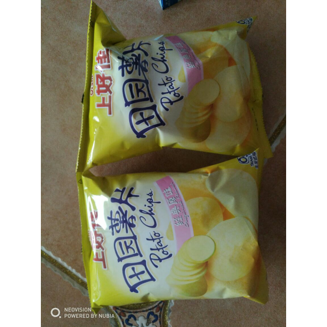 上好佳田园薯片原味50g