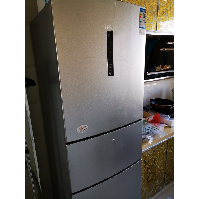 海尔(haier)bcd-258wdpm 258升三门冰箱,风冷无霜 中门可变温 tabt