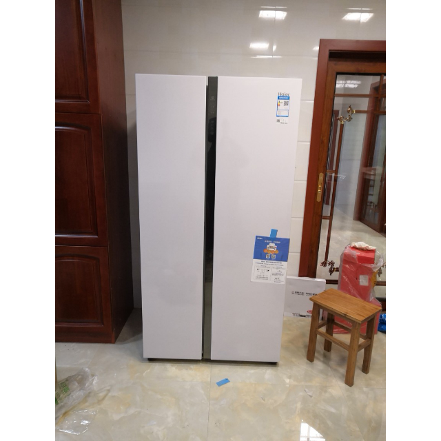 海尔(haier)bcd-576wdpu 576升风冷无霜变频对开门冰箱 轻薄机身 厨装