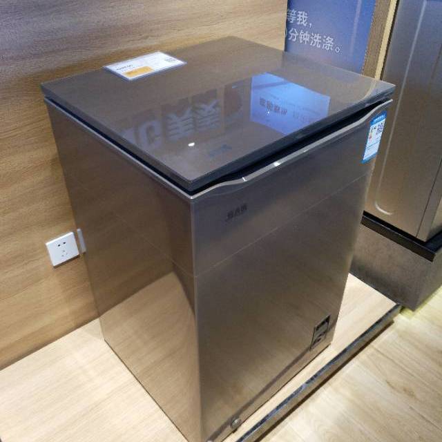 美菱melingbcbd106dtb106升单温冷藏冷冻转换冰柜超薄门体pcm内胆咖啡