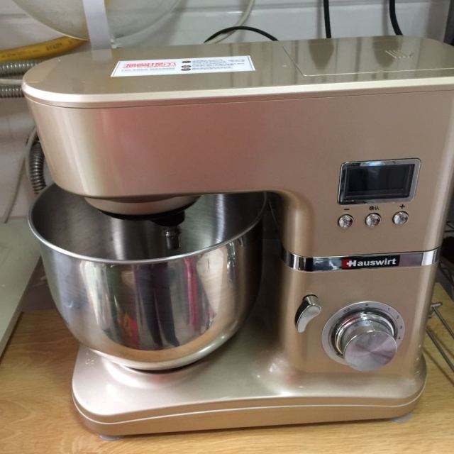 海氏hauswirt厨师机hm740金色家用和面机多功能揉面机abs机身搅拌机打