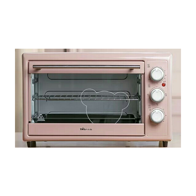 小熊(bear)电烤箱dkx-b30n1 30l可爱粉色大容量 家用多功能 上下循环