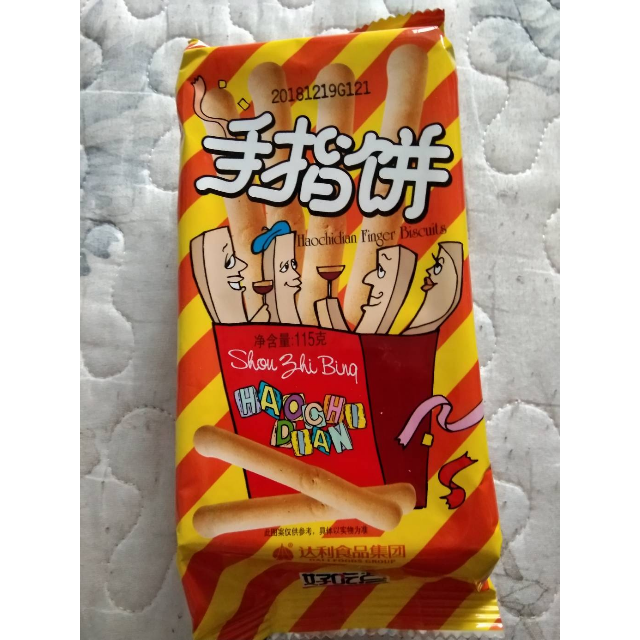 达利园好吃点饼干零食手指饼115g