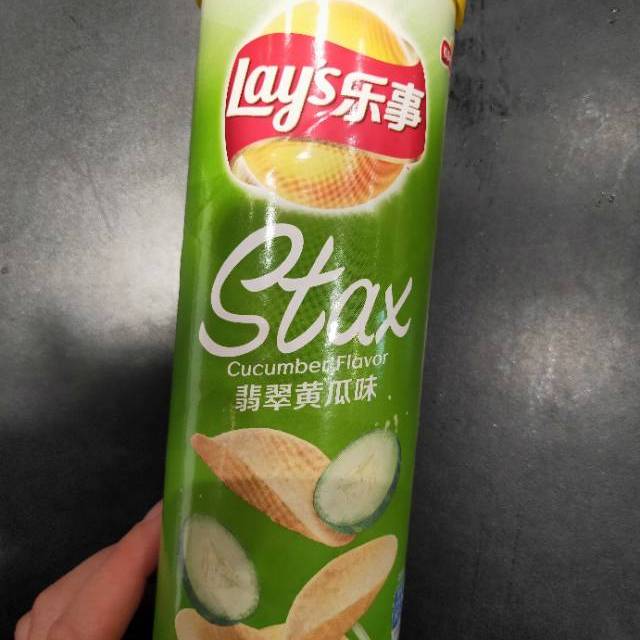 乐事无限翡翠黄瓜味薯片104g罐零食下午茶