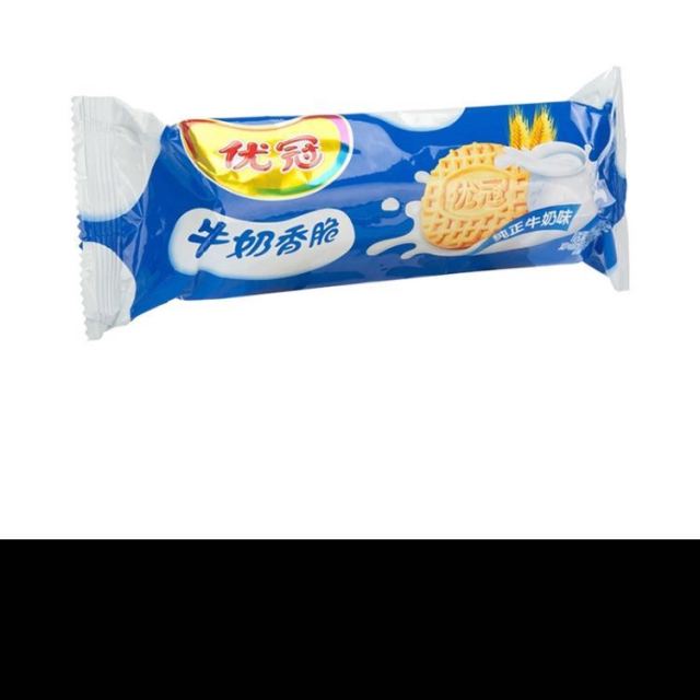 优冠牛奶香脆饼干单条装100g袋亿滋出品