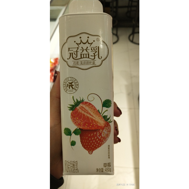 蒙牛冠益乳风味发酵乳草莓果粒酸奶酸牛奶450g