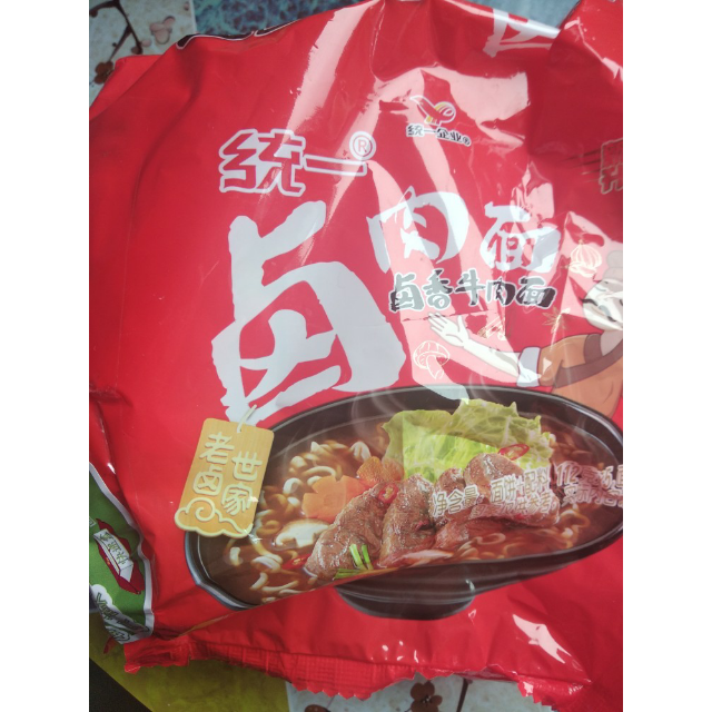 统一100卤肉面方便面五合一112g5包