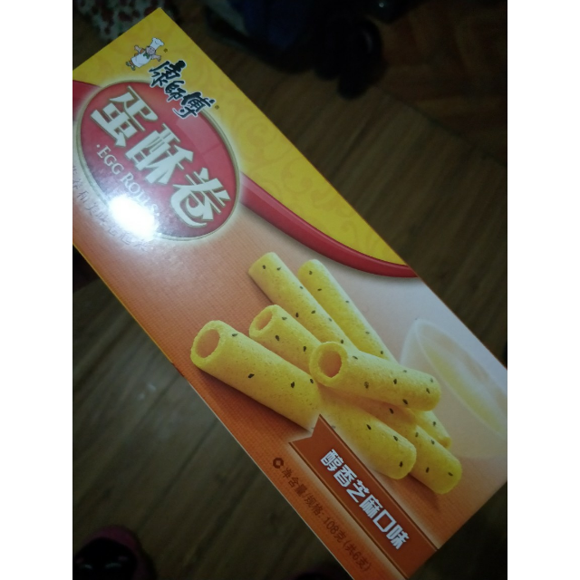 康师傅蛋酥卷醇香芝麻味108g盒休闲零食小吃蛋卷