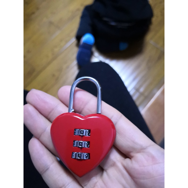 赛拓santo04053码心形密码锁小锁旅行包旅行箱锁颜色随机锁具