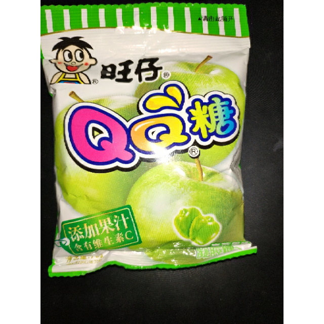 旺旺 糖果 旺仔qq糖可乐味70g*2包 青苹果味70g*2包(果汁软糖儿童