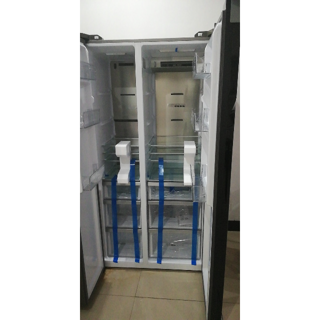 海尔haierbcd600wdgn600升风冷无霜对开门冰箱1级能效多路送风干湿分