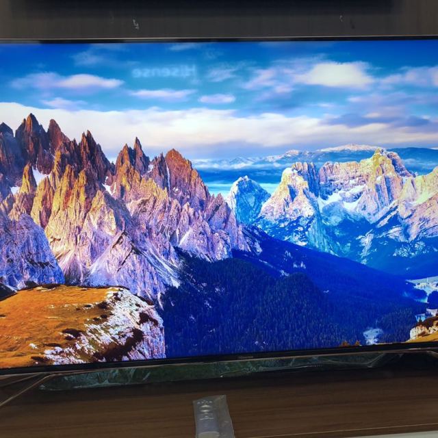 海信hisensehz55u7a55英寸4kuled超画质无边全面屏ai人工智能电视