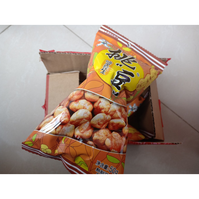 旺旺挑逗脆皮花生50g休闲小吃儿童膨化零食下午茶小吃