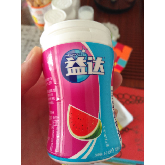 益达extra口香糖清爽西瓜味40粒56g