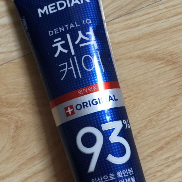 median麥迪安清除93牙結石防牙石牙漬牙膏青檸薄荷味120g藍色